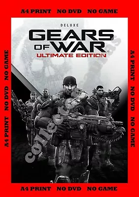 GEARS OF WAR Ultimate Edition- GAMING Ad - A4 PRINT + FREE POST - NO GAME Or DVD • $24.95