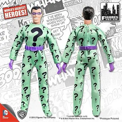  Retro ; Riddler   8 Inch Action Figure  ; New In Polybag Licensed  • $19.99