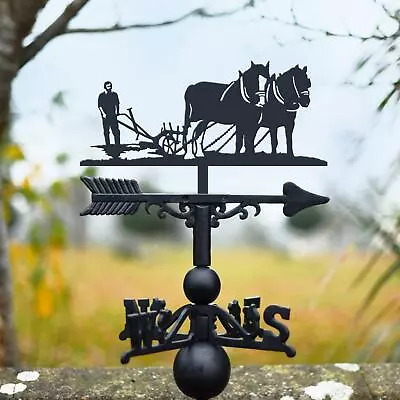 Horse & Plough Iron Weathervane • £99.20