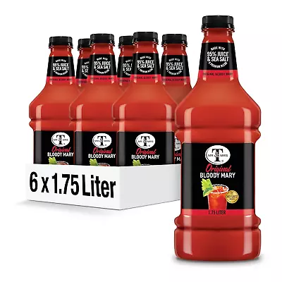 Mr & Mrs T Original Bloody Mary Mix 1.75 L Bottle (Pack Of 6) • $34.99