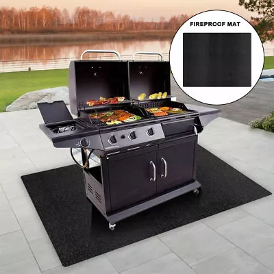 BBQ Fire Resistant Mat Grill Splatter Rug Fireproof Heat Floor Protection Carpet • $29.99