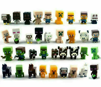 36pcs Kids Toys Minecraft Mini Figures Cute Action Figure Steve Creeper Gift UK • £9.47