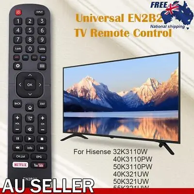 Universal EN2B27 TV Remote Control For Hisense 32K3110W 40K3110PW 50K3110PW • $10.99