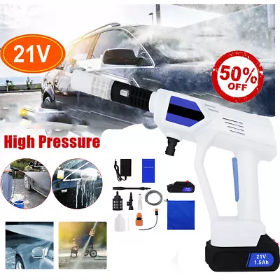 21V High Pressure Cordless Car Washer Spray Water Gun Portable Washing Machine • $33.90