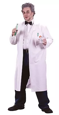 Mad Scientist Adult Halloween Costume Crazy Professor Lab Coat • $19.88