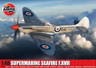 Airfix Supermarine Seafire F.XVII. 1.48 Scale. Plastic Model Kit. New Release. • £29.95