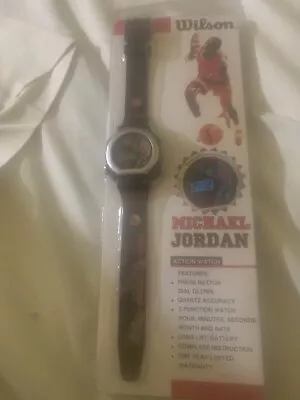 1990s Rare Mint Sealed Michael Jordan Wilson LCD 5 Function ACTION  Glow Watch • $35