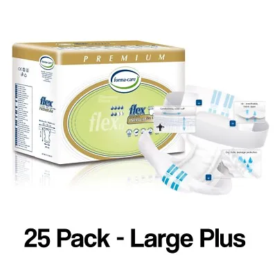 25 ADULT NAPPIES Large Forma Care Premium Dry Flex Plus Belted Incontinence Slip • £16.99