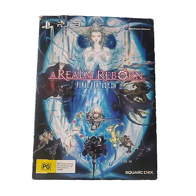 PS3 Final Fantasy XIV A Realm Reborn Boxed Collectors Edition Game VGC FP • $129.90