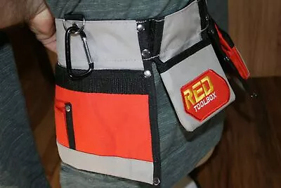 Red Toolbox Tool Nail Pouch Belt 18  Front One Size  • $20.86