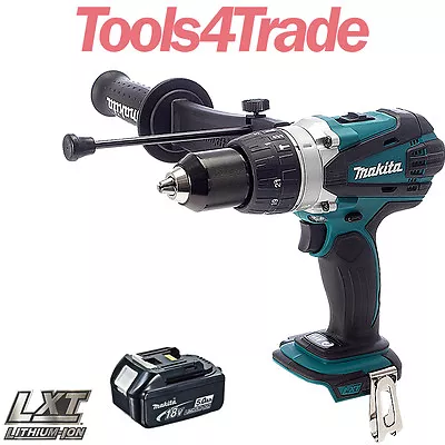 Makita DHP458Z 18V LXT Cordless Combi Drill With 1 X 5.0Ah BL1850 Battery • £165