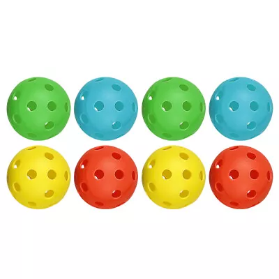 8 PCS Perforated Plastic Pet Balls Lightweight Durable Baseball Game Sports New • $12.88