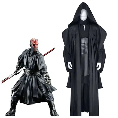 Halloween Star Wars Darth Maul Cosplay Costume Adult Men Tunic Robe Uniform Men • $66.77