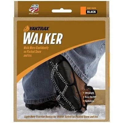 Yaktrax WALKER WALK Snow Ice Walking Hike Pro Shoe Chain Safety Anti-Slip Grips • £13.95