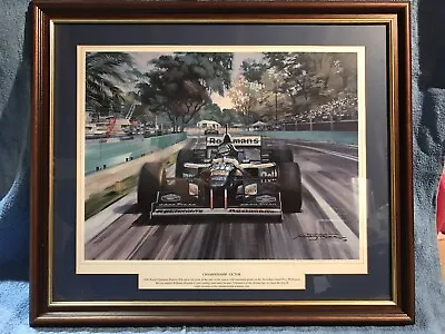 Damon Hill  Championship Victor  Framed Print By Michael Turner • £49.99