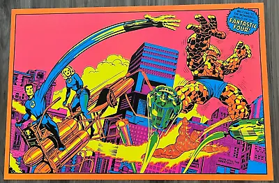 FANTASTIC FOUR THIRD EYE BLACK LIGHT POSTER Marvel Jack Kirby 20x30 • $35.63