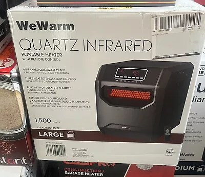 WeWarm We Warm Quartz Infrared Space Heater LARGE Room Size 1500 Watts • $39.99