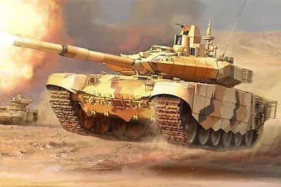 ZVEZDA 3675 T-90MS Russian Main Battle Tank 1/35 Scale Model Tank Kit • £34.95