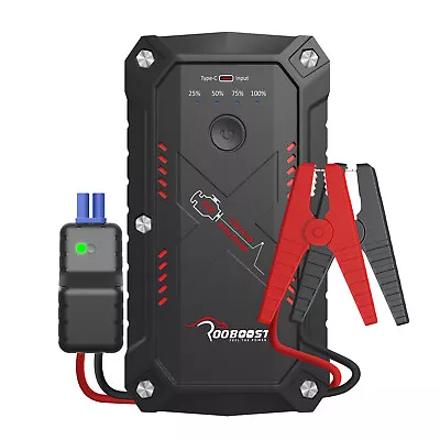 $98.89 • Buy Jump Starter 1750A Portable 12 Volt Car Battery Heavy Duty High Booster Rooboost