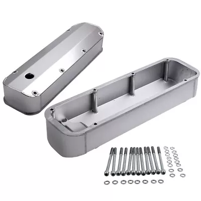 Fabricated Aluminum Tall Valve Covers Fit Ford BBF 429 460 V8 Big Block Engines • $88.70