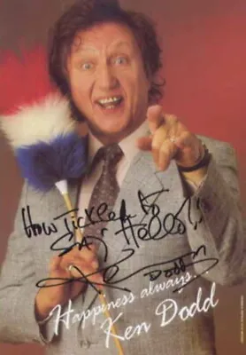 Ken Dodd - Comedian - Signed Postcard - COA (18844) • £90