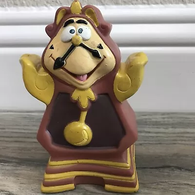 Vintage 1992 Pizza Hut Beauty & The Beast Cogsworth 6  Rubber Hand Puppet Toy • $12.99