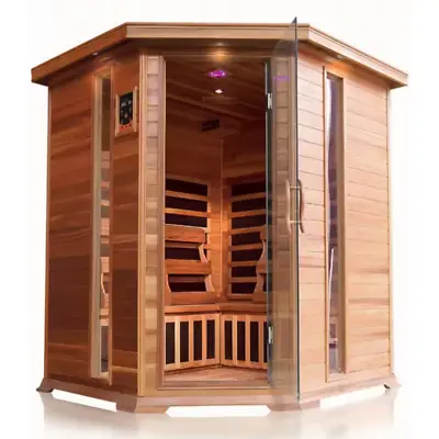 4-Person Cedar Corner Infrared Sauna • $4547.36