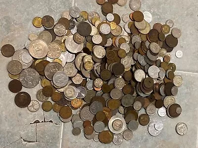 1/2 Pound Lot Of World Coins - 8 Ounces Of Foreign Coins • $12.89