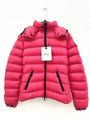New Moncler 2022 Women Bady Bubblegum Pink Fuchsia Down Puffer Jacket Coat Sz 0 • $999