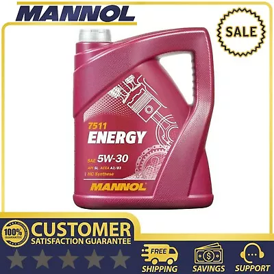 Mannol 7511 5w30 A3/b4 Api Sn/ch-4 (5l) 5 Litres **fully Synthetic** • £18.25