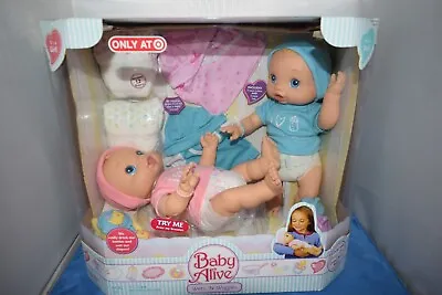 2007 Hasbro Baby Alive Wets N Wiggles Boy And Girl Twins Set Doll New • $999.99