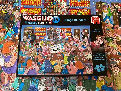 Jumbo: Wasgij Mystery 19 Bingo Blunder 1000 Piece Jigsaw Puzzle Complete. • £7.99