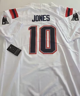 Patriots Jersey #10 Mac Jones Men NWT Stitched White Sizes MXL2XL3XL *NEW* • $19.99