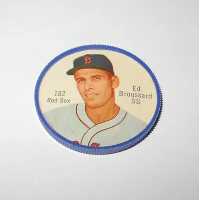 RARE 1962 Salada Tea Baseball Coin Pin 182 Ed Broussard Red Sox  SPELLING ERROR  • $371.25
