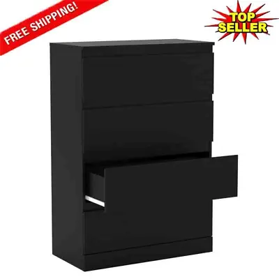 $76.39 • Buy 4 Drawer Chest Of Drawers Dresser Furniture Bedroom Storage Cabinet Clothes NEW
