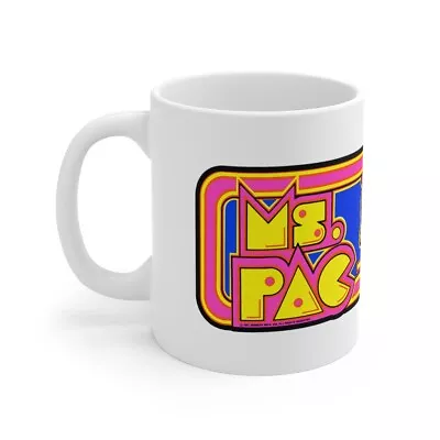 Ms. Pac-Man Arcade Ceramic Coffee Cup Mug 11oz Bally Midway NEW • $14