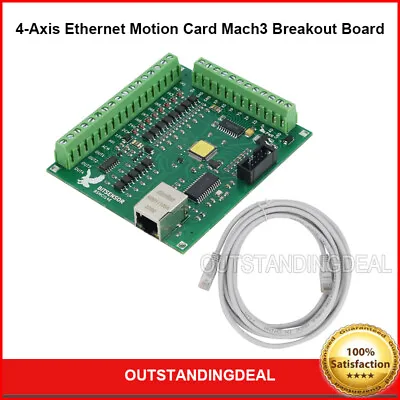 4-Axis Ethernet Motion Card Mach3 Breakout Board CNC Controller Board For CNC - • $61.18