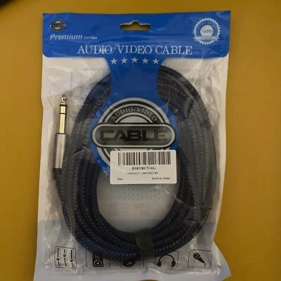 £6.99 • Buy 6.35mm Male(1/4 Inch) To 3.5mm Female (1/8 Inch) Headphone Jack Cable 4m