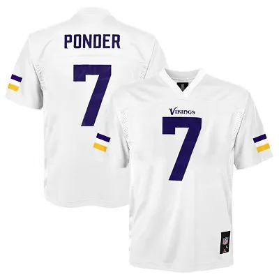 Christian Ponder NFL Minnesota Vikings Mid Tier Replica Away Jersey Youth (S-XL) • $17.99