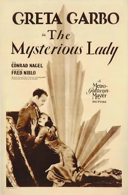 The Mysterious Lady Greta Garbo Vintage Movie Poster Print • $6.49