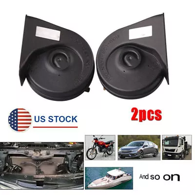 2x 410Hz/510Hz Snail Horn 110-125DB For Car Motorcycle Truck Waterproof US Stock • $25.41