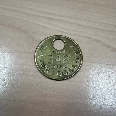 Walton Colliery Pit Check Token • £10.50