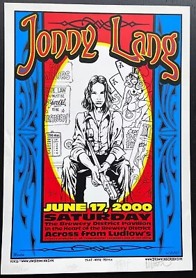 Jonny Lang: Columbus 2000 Poster Sign Number Jeff Wood Mike Martin Johnny Thief • $60