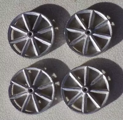 1 1/2 Inch Spoked Metal Wheel Wagon Cannon Toy Cars 4 Pcs #3 • $11.99