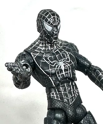 Spiderman Movie 3 Black Suited Spider-Man Symbiote Figure Sandman BAF 2007 6 In • $39.99