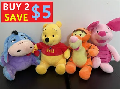 NEW Cute Winnie The Pooh & Friends Tigger Eeyore Piglet Plush Doll Soft Bear Toy • $24.95