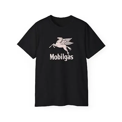 Mobilgas Pegasus Authentic Vintage Legacy Logo T-Shirt Retro Classic Car Tee • $23.20