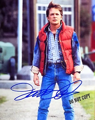 Michael J Fox Marty McFly Back To The Future 8x10 Autographed Hand Signed Photo. • £8.90