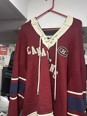 Montreal Canadiens Old Time Hockey Hoodie Adult XL • $32