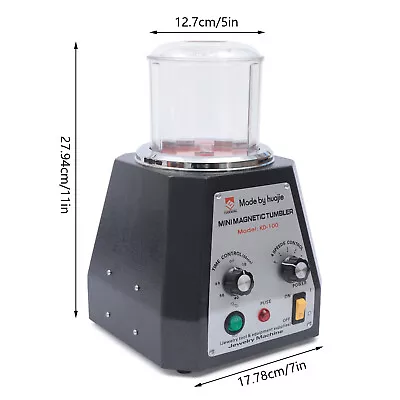 Magnetic Tumbler Jewelry Polisher Machine Finisher 100mm 4 Speed Time Control • $153